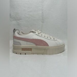 PUMA SNEAKERS - WHITE & PINK - SIZE 7